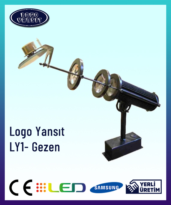 İç Mekan Gezen Logo Lazer Resim Yazı Yansıtıcı